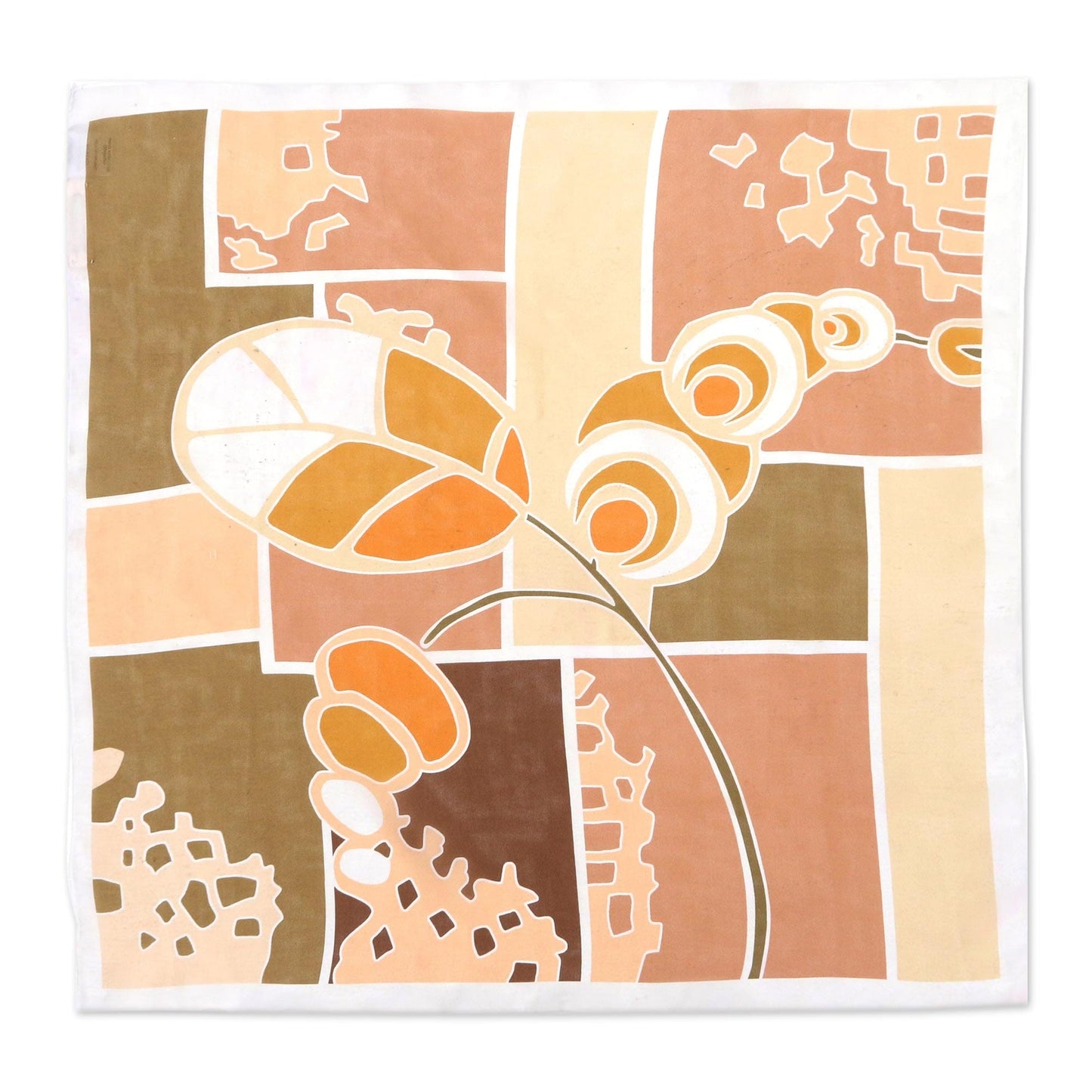 Artisan Crafted Silk Bandana - Afternoon Chat
