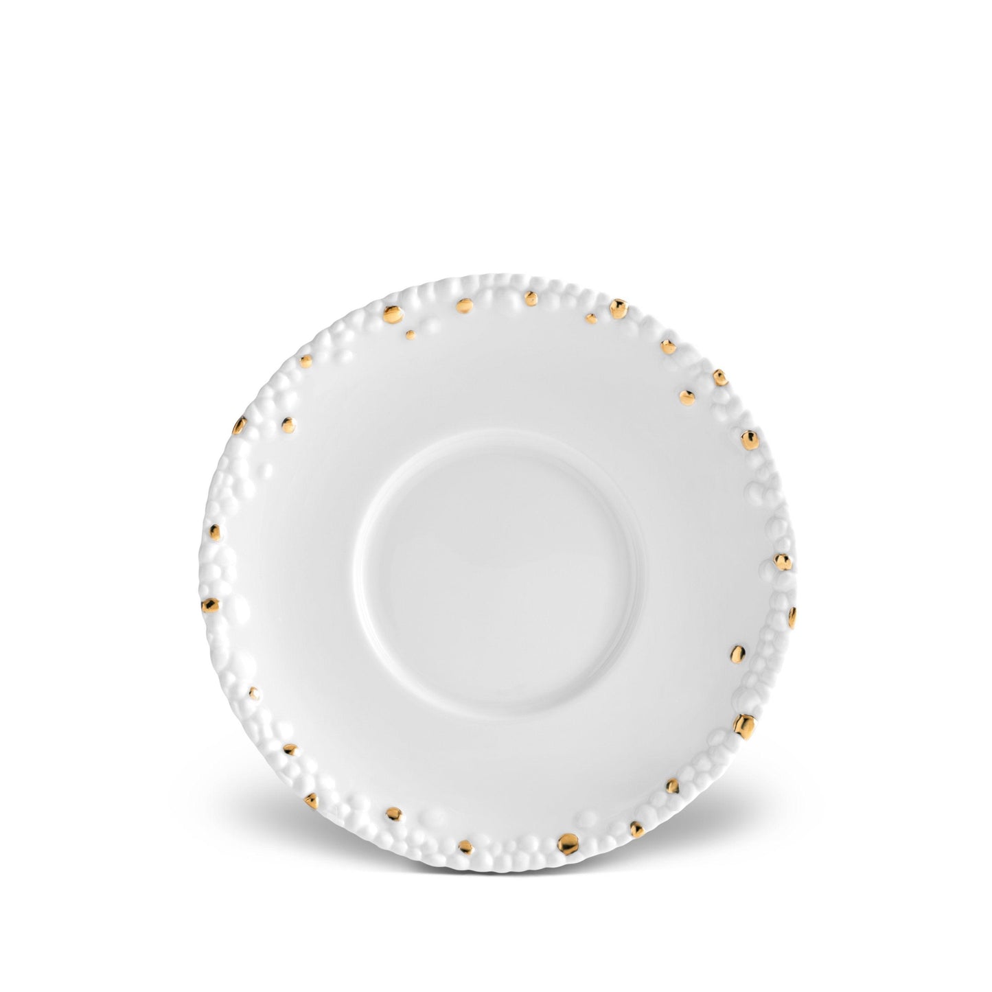 Haas Mojave Saucer - White + Gold